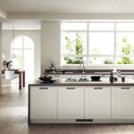 Cucina su misura Favilla 06 Bianco Prestige di Scavolini