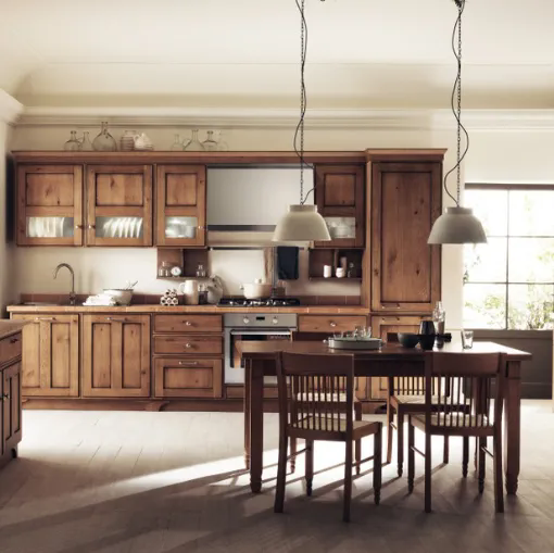 Cucina su misura Favilla 08 in Rovere Nodato di Scavolini