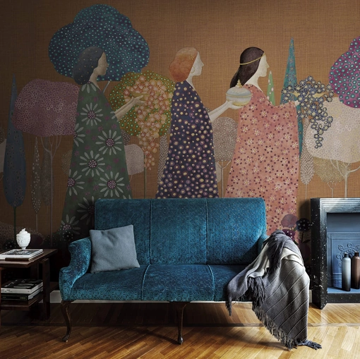 Carta da parati Les Princesses di London Art