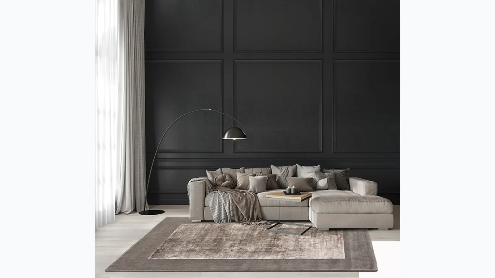 Tappeto luxury Brianne Tortora di Sitap