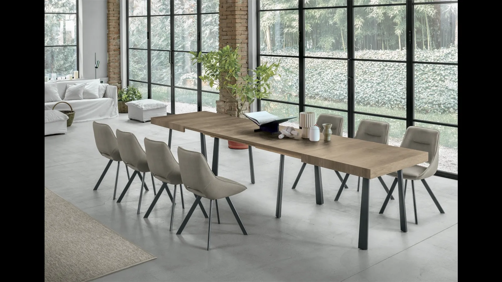 Tavolino trasformabile Dione Wood di Target Point