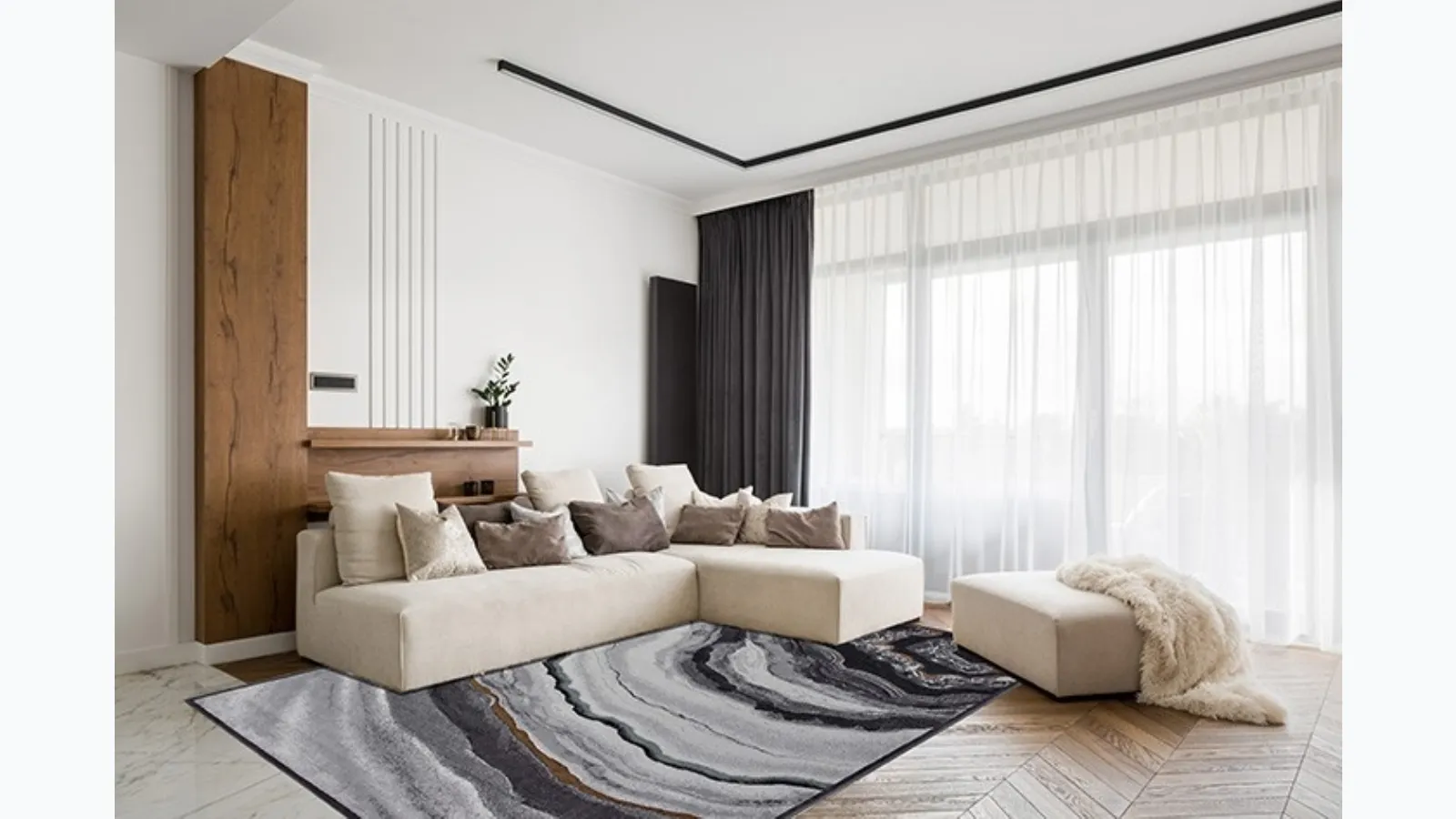 Tappeto di design Gabrielle di Sitap