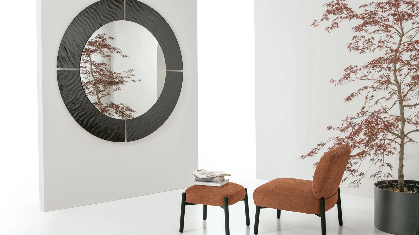 Pouf Kanto in tessuto imbottito di Target Point