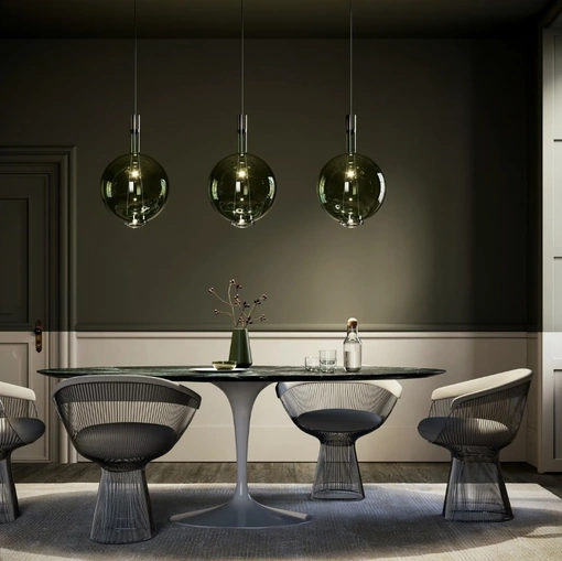 Lampada a sospensione in vetro Sky-Fall di Lodes