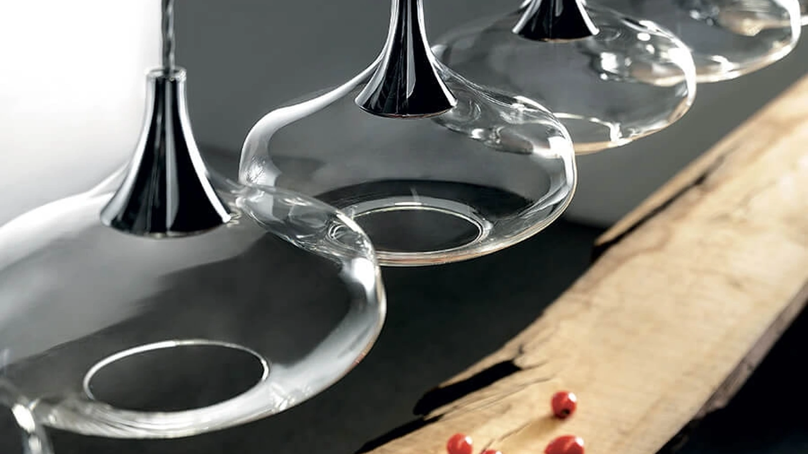 Lampada a sospensione in vetro Nostalgia di Lodes