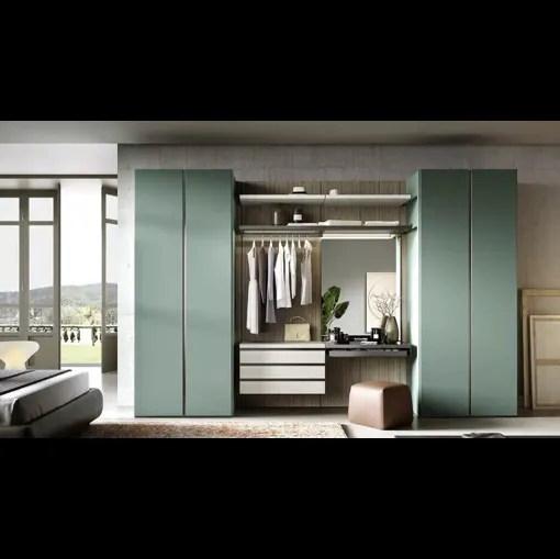 Armadio con ante battenti Utility Bora U457 di Moretti Compact Giorno Notte