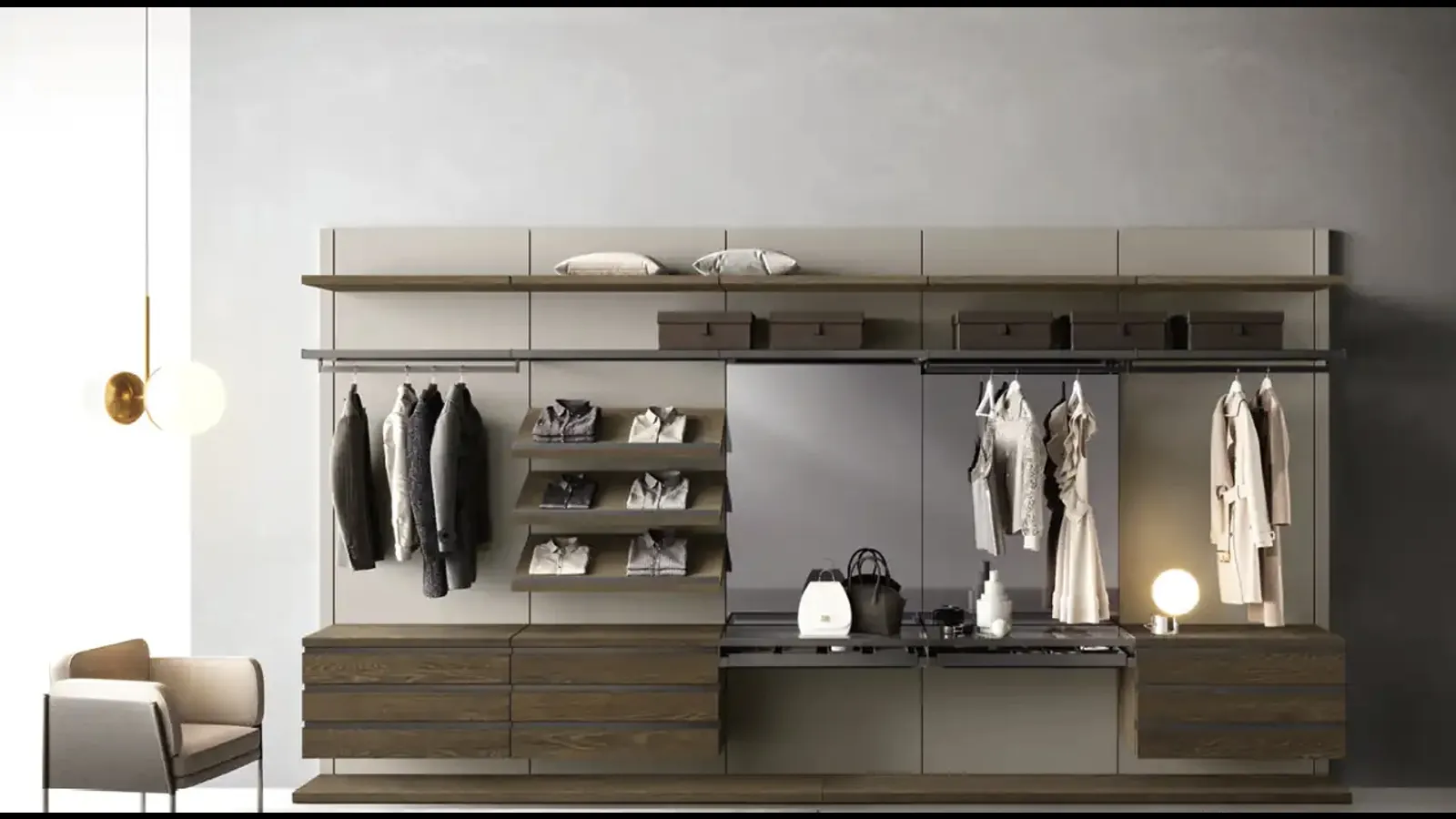 Cabina armadio Gemini G222 di Moretti Compact Giorno Notte