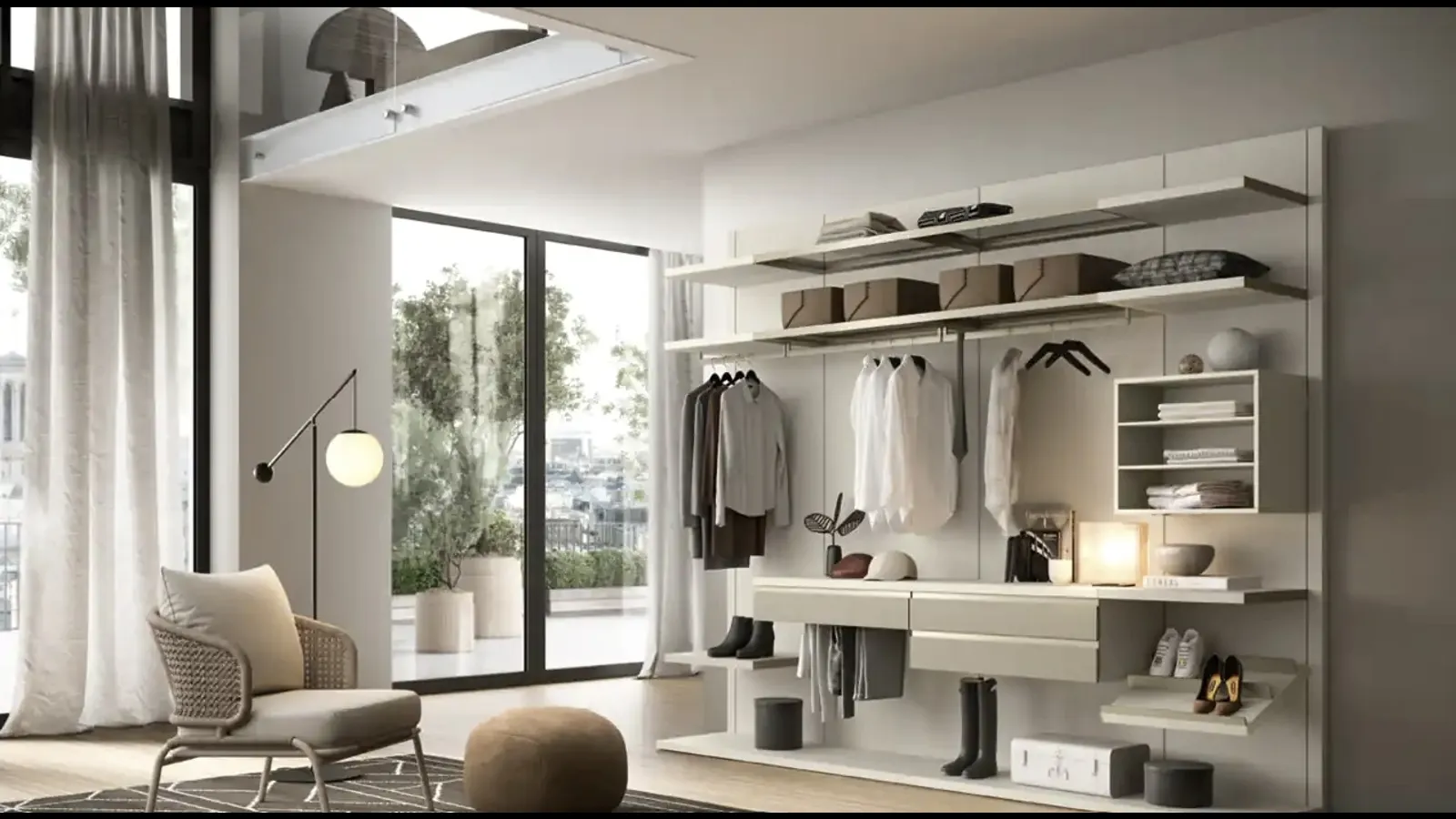 Cabina armadio Gemini G223 di Moretti Compact Giorno Notte