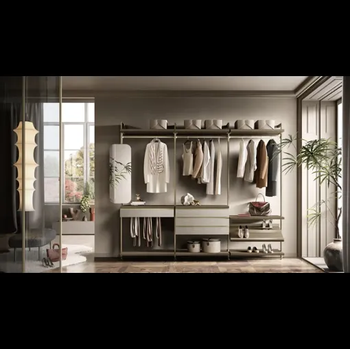 Cabina armadio Virgo V321 di Moretti Compact Giorno Notte