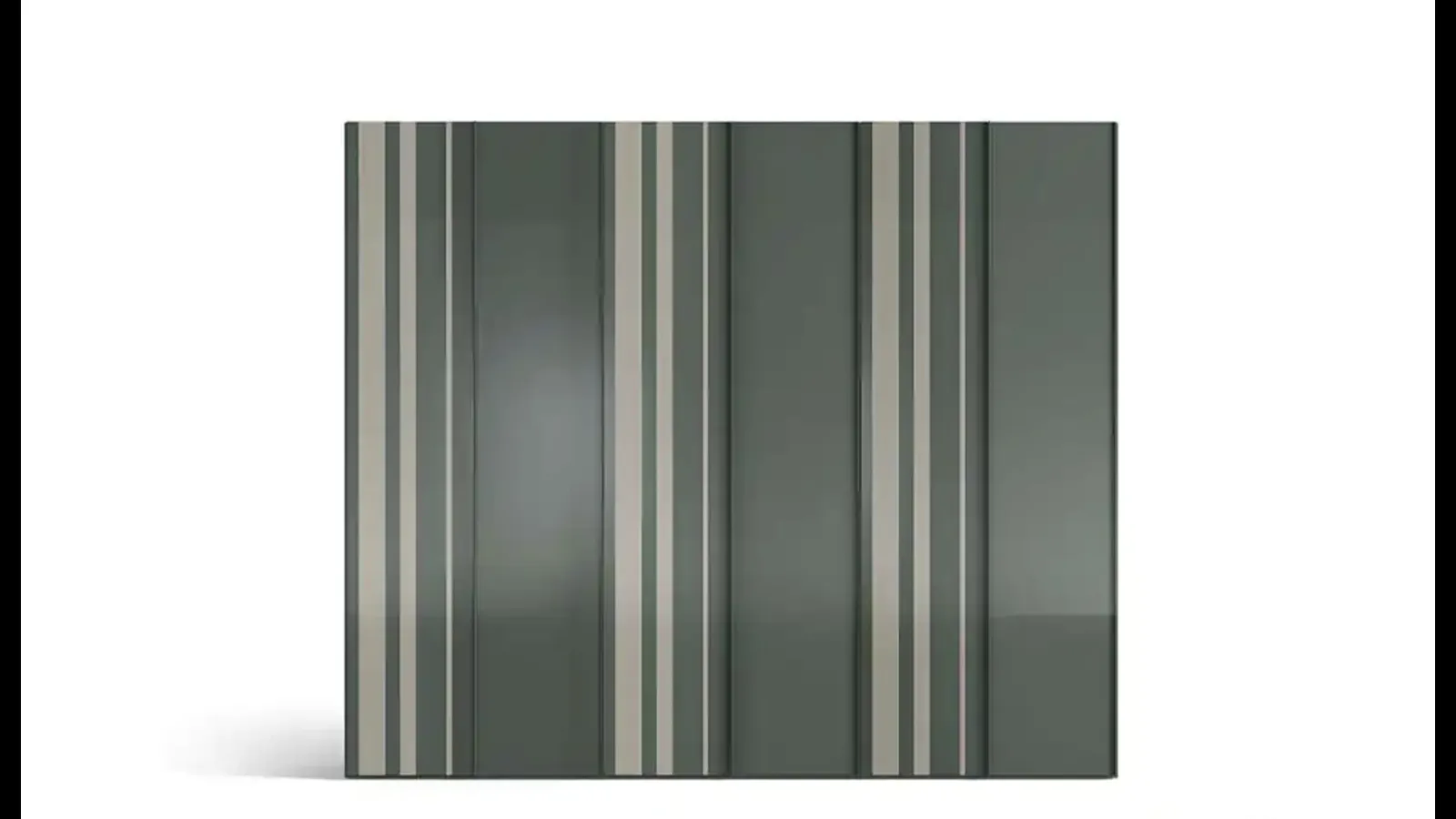 Armadio Levante e Levante Strip B377 con ante in vetro di Moretti Compact Giorno Notte