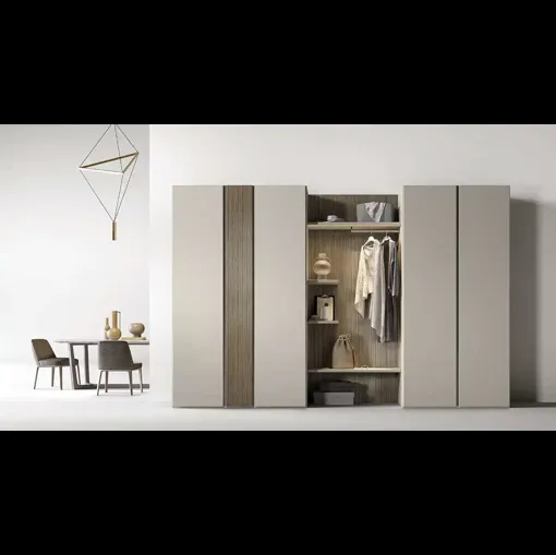 Armadio con ante battenti Utility Bora U454 di Moretti Compact Giorno Notte