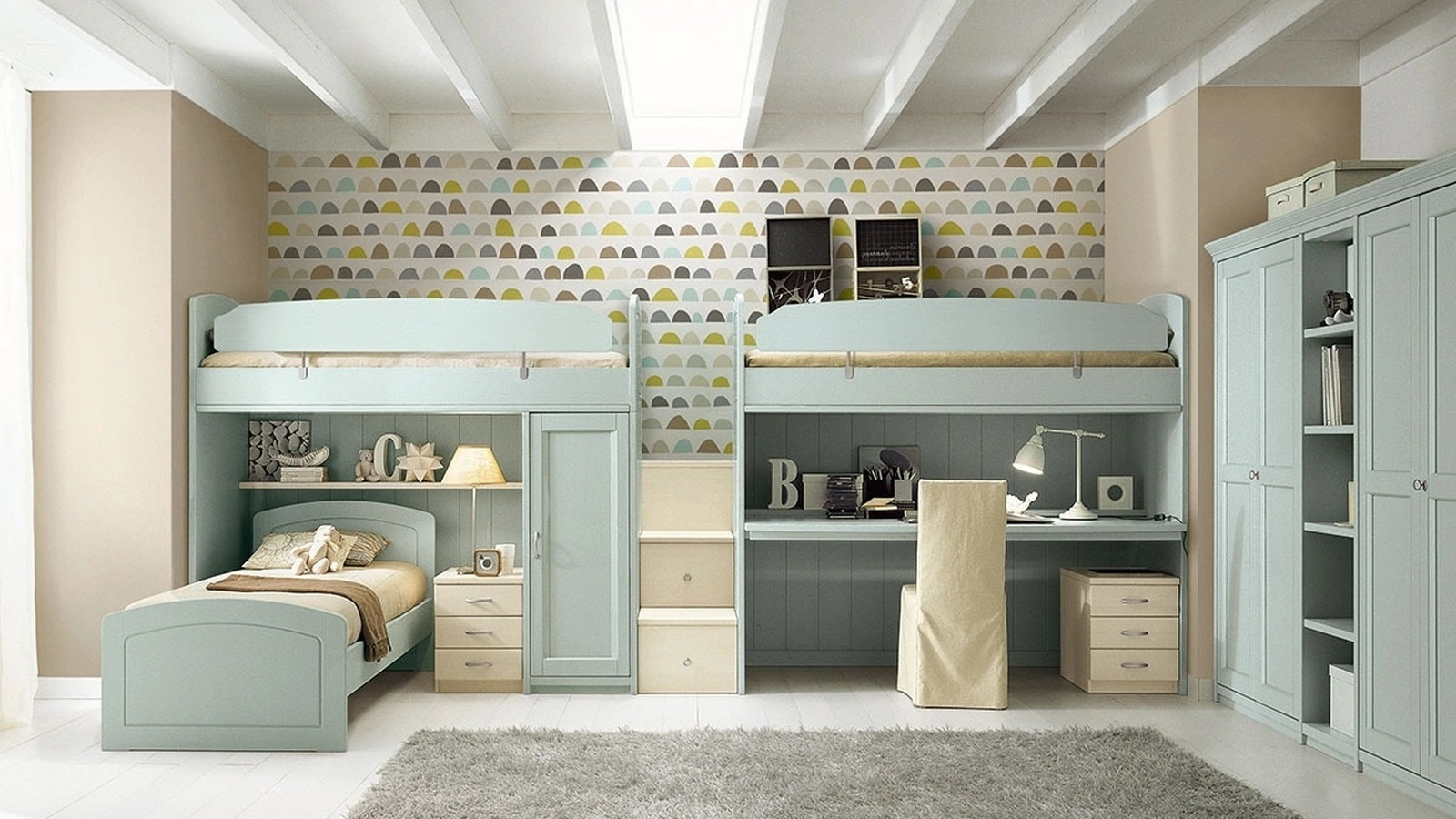 Cameretta a soppalco N16 Nuovo Mondo di Scandola