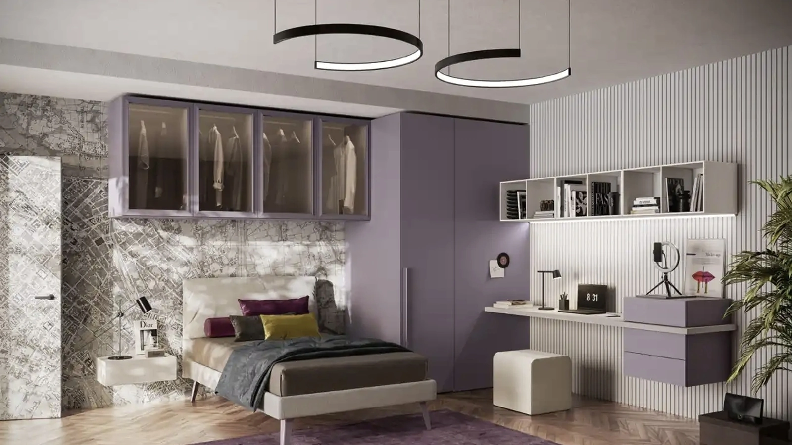 Cameretta a ponte Y109 di Moretti Compact Camerette