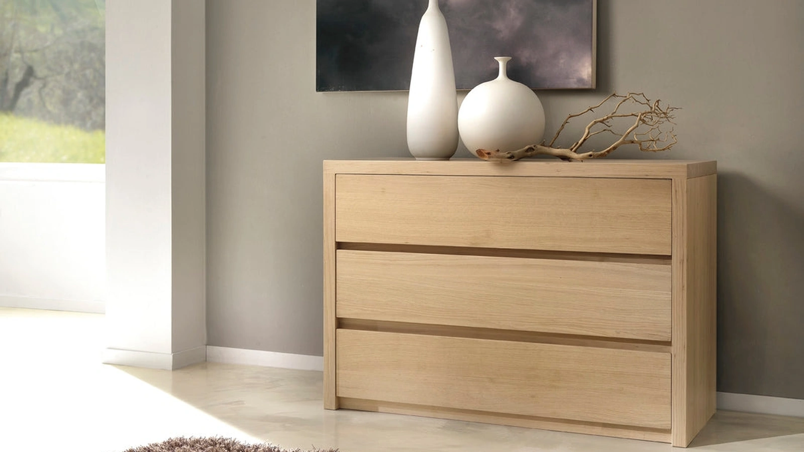 Comò in Rovere massello Dreams TL1803 di Conarte