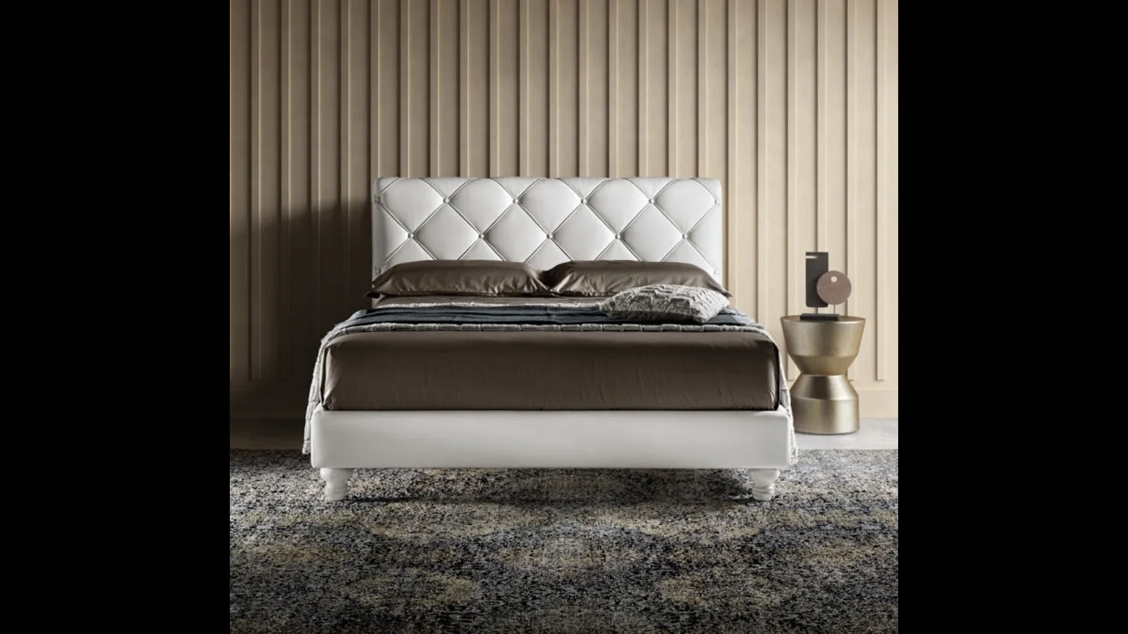 Letto in ecopelle Novel Lux di Bside