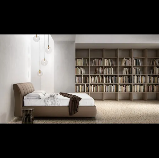 Letto imbottito con testiera trapuntata Premium di Bside
