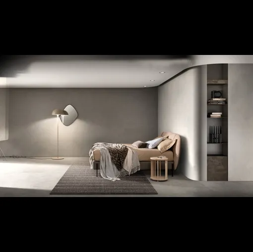 Letto in tessuto con testiera Set di Bside