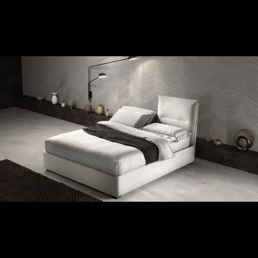 Letto matrimoniale con testiera relax regolabile Sharp di Bside