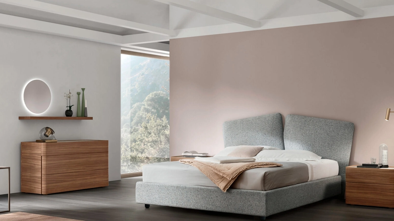 Letto imbottito Love di Maronese