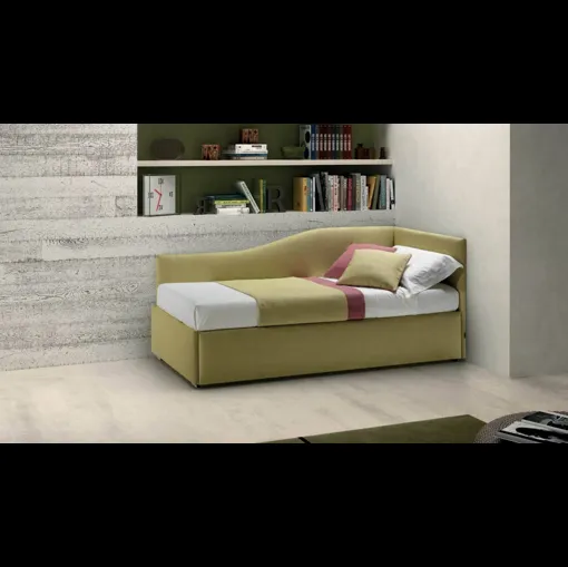 Letto in tessuto con testiera Twice Angolo Sagomato di Bside