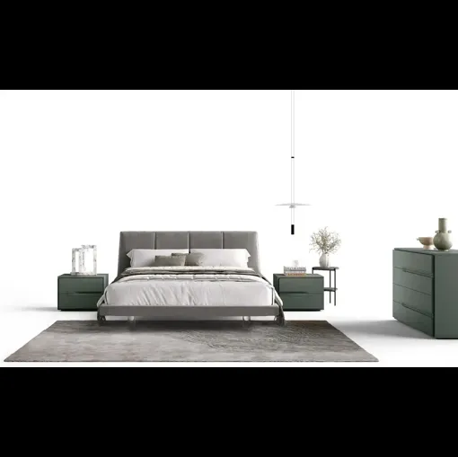 Letto Sirius S11 in tessuto imbottito di Moretti Compact Giorno Notte