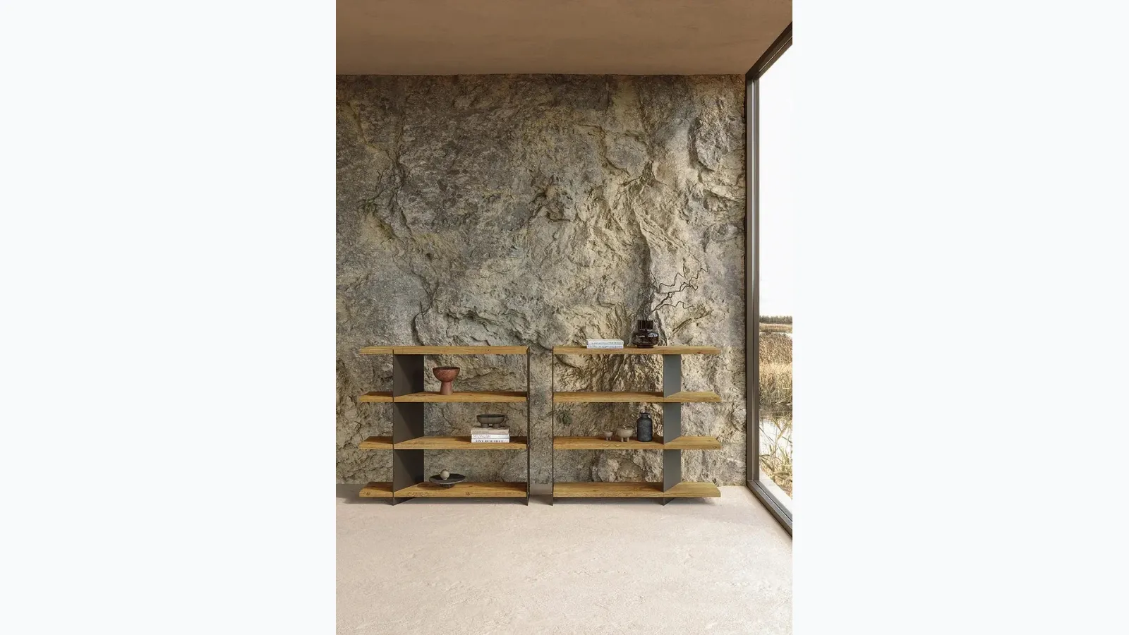 Libreria Graft Metal di Nature Design