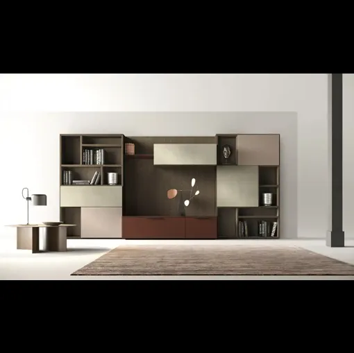 Libreria Kosmos KL202 di Moretti Compact Giorno Notte
