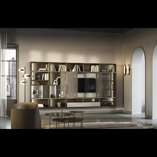Libreria Kosmos KL203 di Moretti Compact Giorno Notte