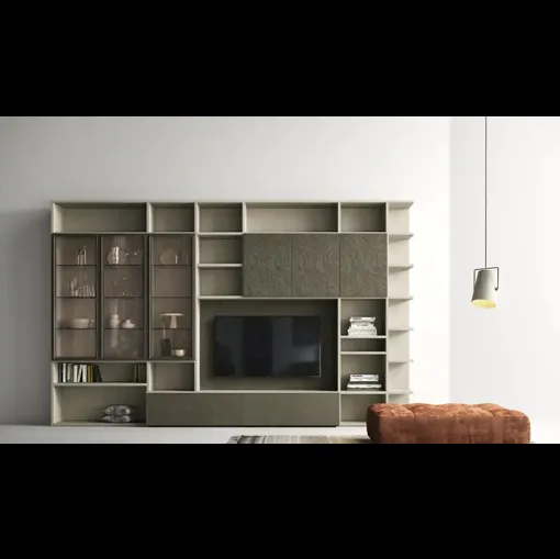 Libreria Kosmos KL206 di Moretti Compact Giorno Notte
