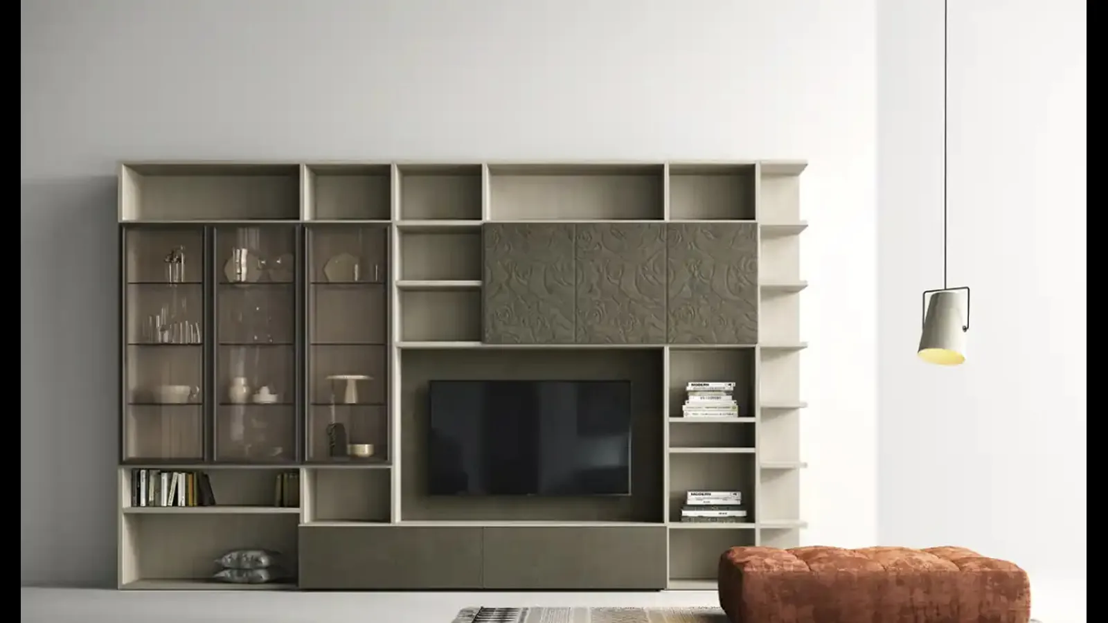 Libreria Kosmos KL206 di Moretti Compact Giorno Notte