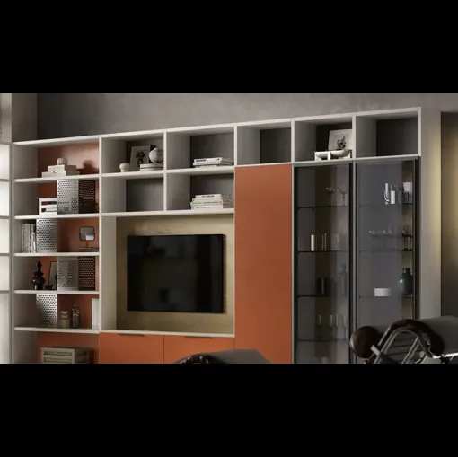 Libreria Kosmos KL211 di Moretti Compact Giorno Notte