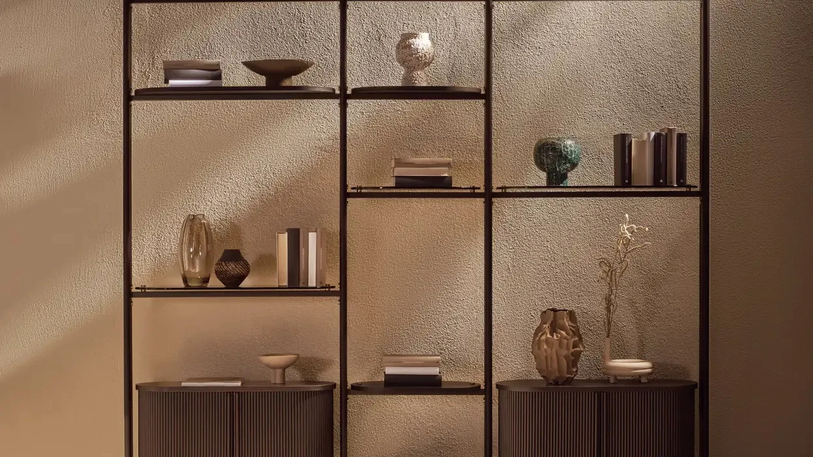 Libreria Stem in legno e metallo di Nature Design
