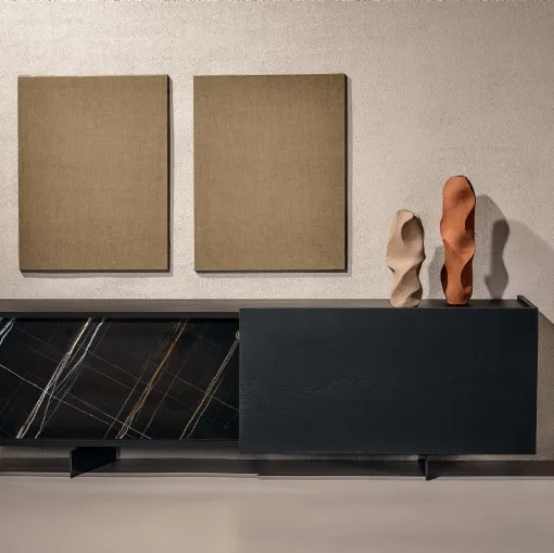Madia Duefacce in ceramica e legno di Nature Design
