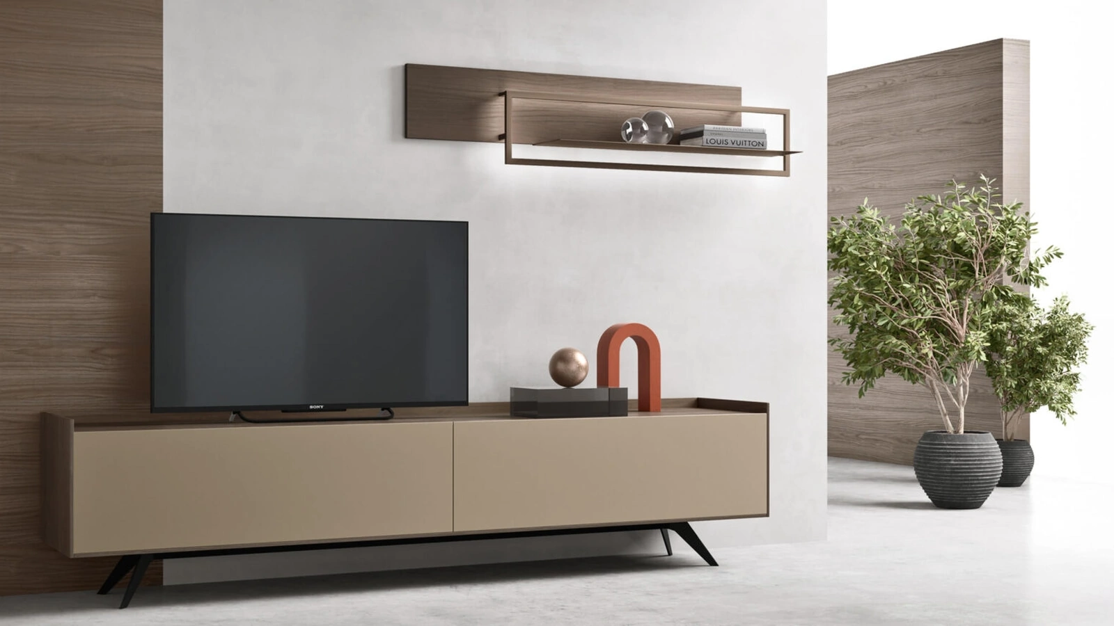 Mobile Porta Tv con piedini sm2357 di Maronese