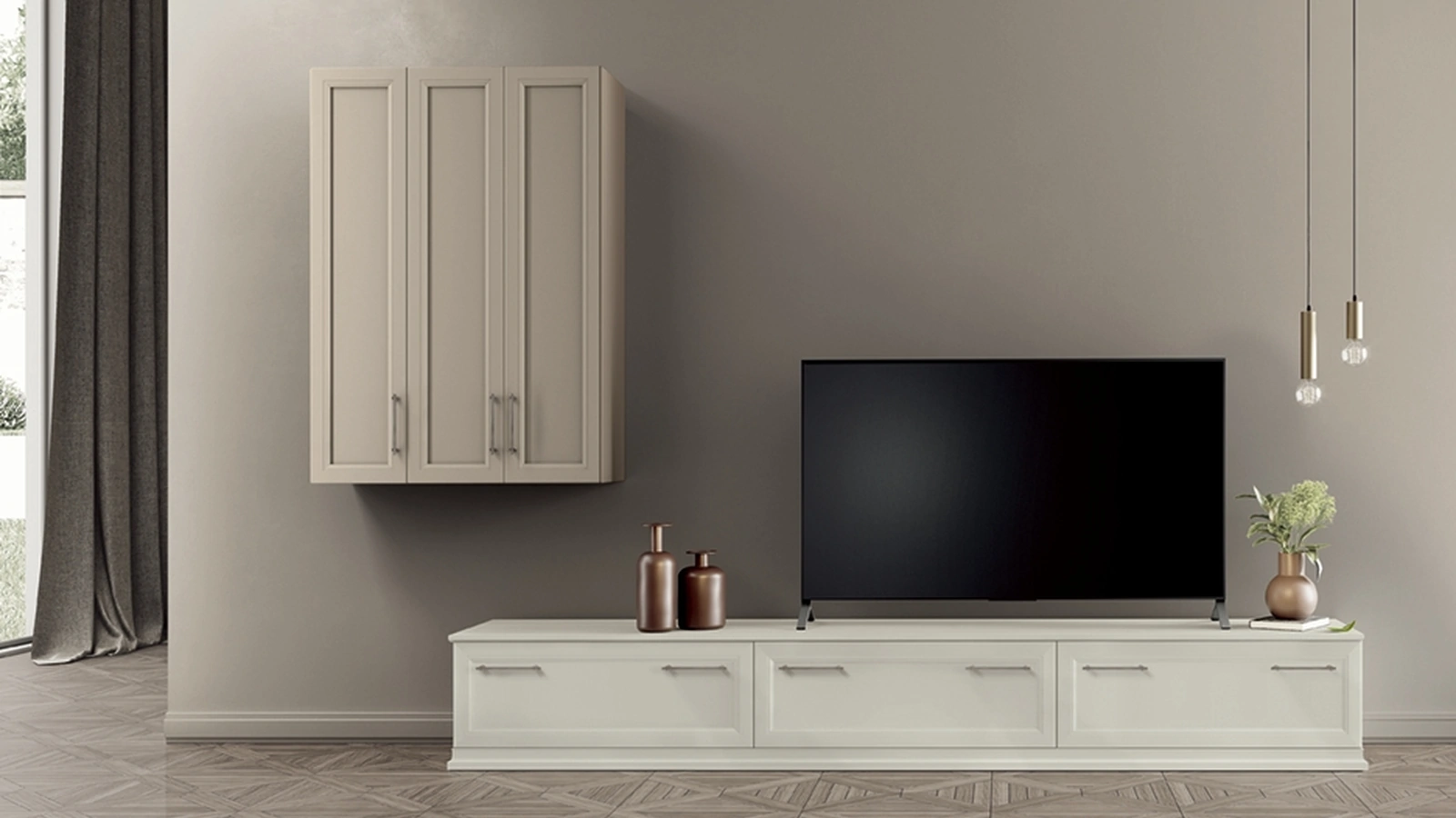 Parete Attrezzata Arcadia AS008 di Colombini Casa