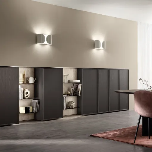 Parete Attrezzata Living Poetica 03 di Scavolini