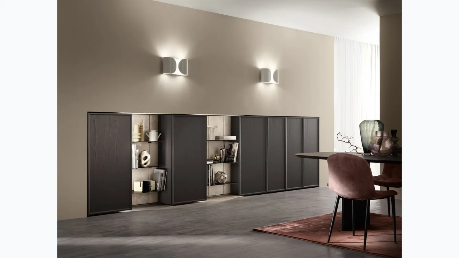 Parete Attrezzata Living Poetica 03 di Scavolini