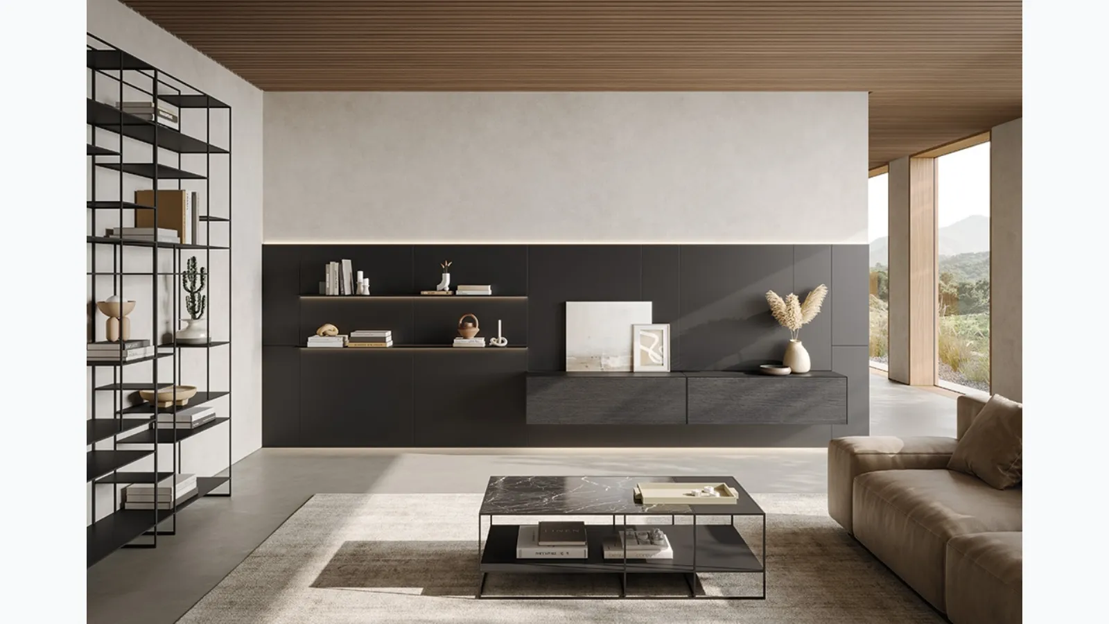 Parete Attrezzata Caddy Living di Ronda Design