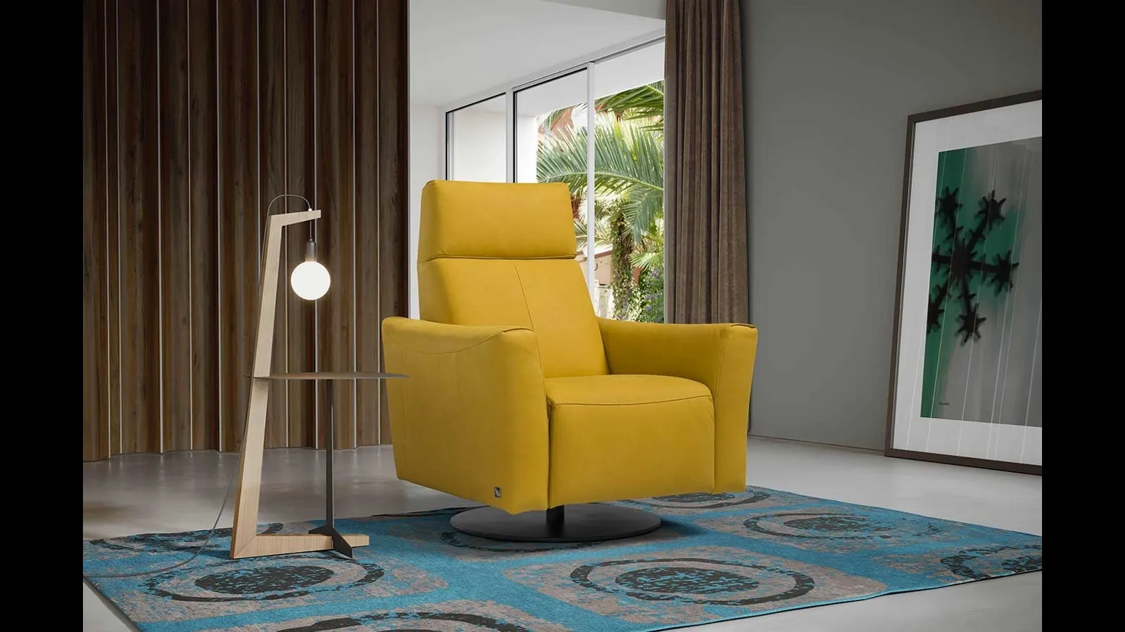 Poltrona relax in microfibra Blues di Egoitaliano