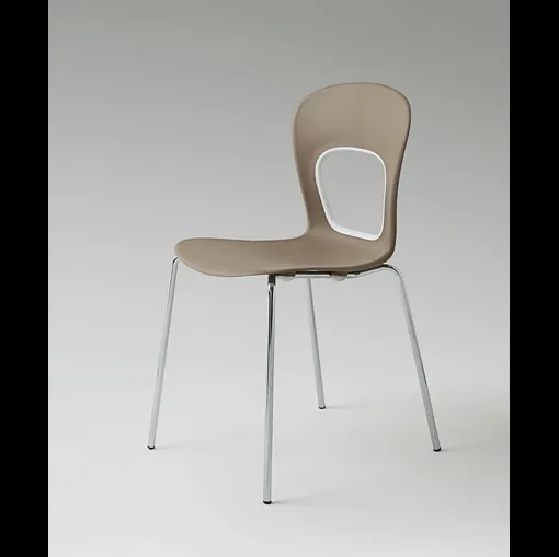 Sedia Blog in tecnopolimero con gambe in metallo di La Primavera