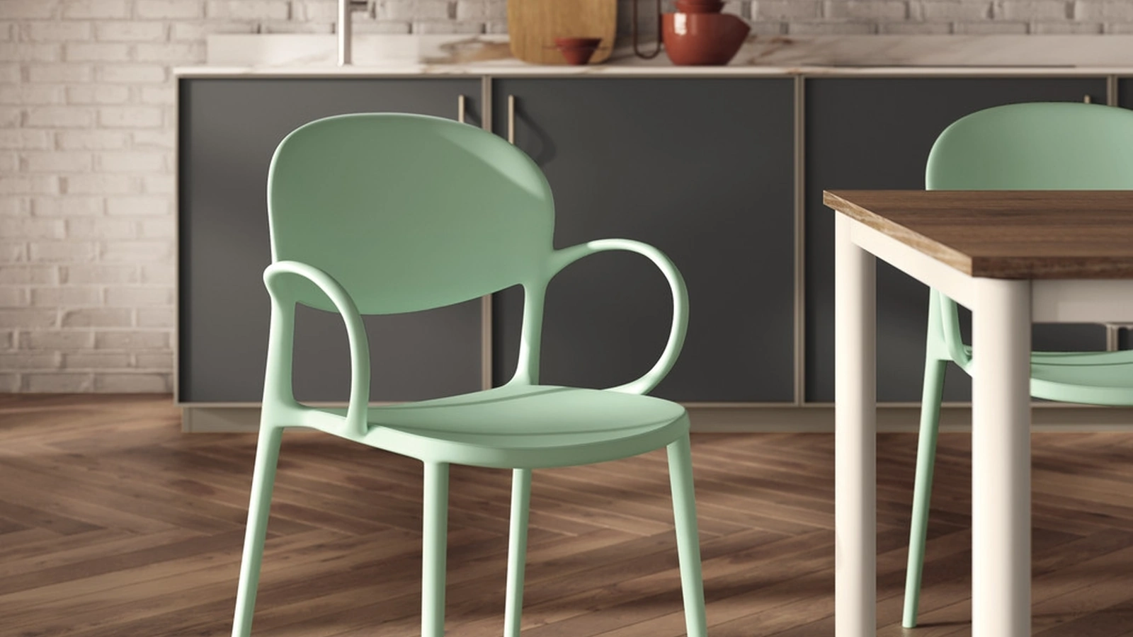 Sedia House con braccioli di Scavolini