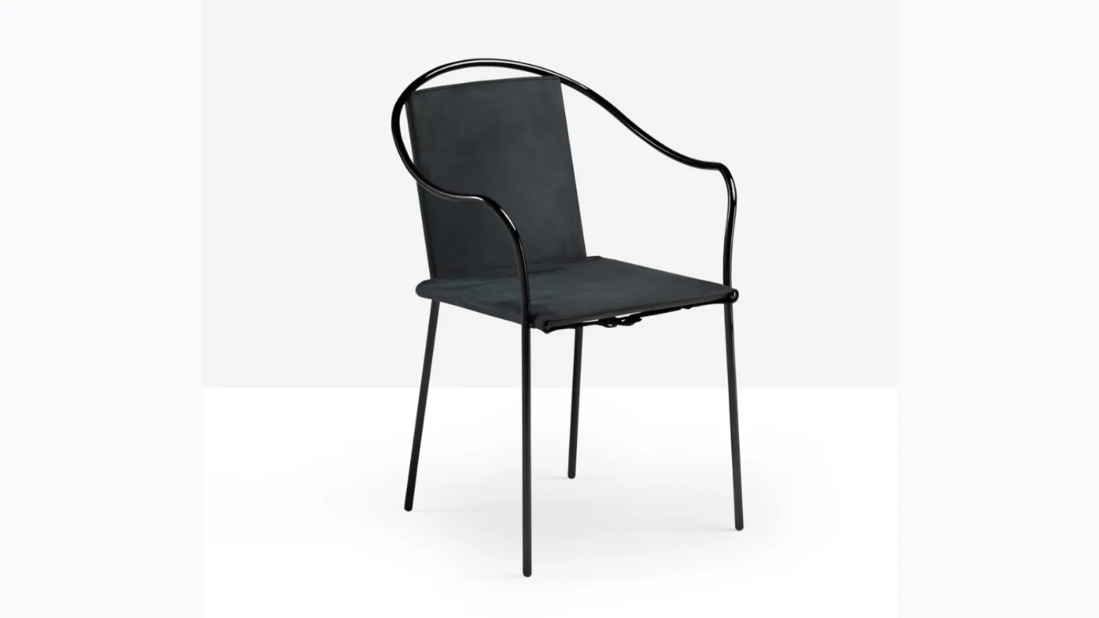 Sedia Rem in cuoio di Midj