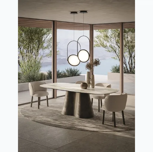 Sedia Shanti in tessuto imbottito di Ronda Design