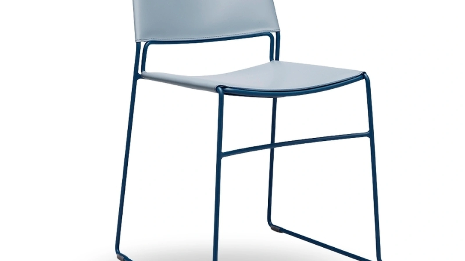 Sedia in cuoio Slim di Midj