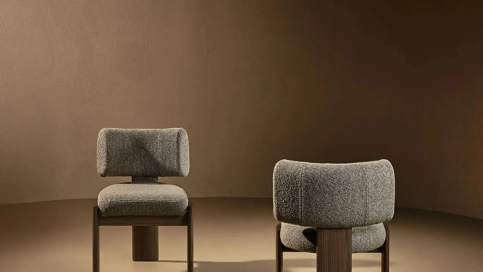 Sedia Trine in tessuto imbottito di Nature Design