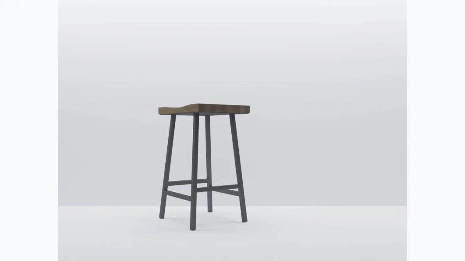Sedia Vertigo Sgabello in legno di rovere e metallo di Fratelli Mirandola