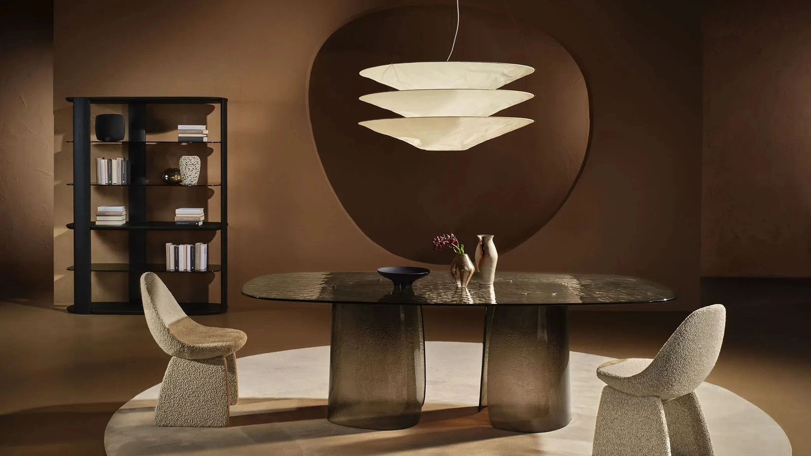 Tavolo in vetro Cinnamon di Nature Design