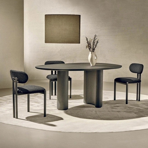 Tavolo Lymph in materico Nero di Nature Design