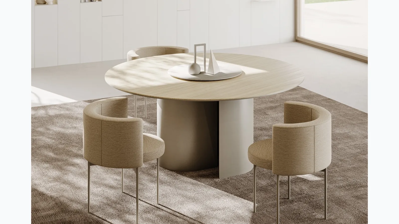 Tavolo Roshi Round di Ronda Design