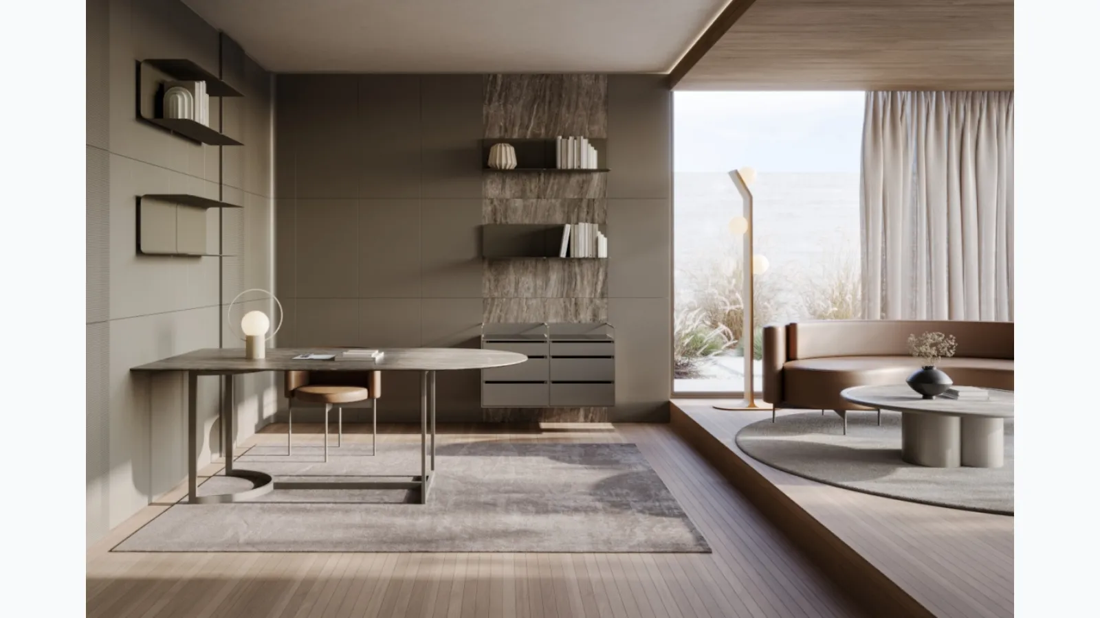 Tavolo ovale Slice di Ronda Design